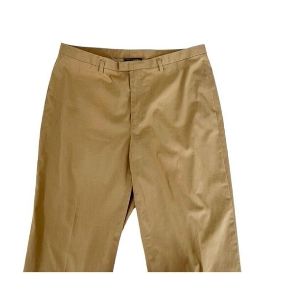 Banana Republic Women's Sz 12 Stretch Tan Straight Leg Cropped Capri Pants - Picture 4 of 7